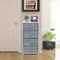 Sorbus Dresser with 4 Drawers - Bedside Furniture & Night Stand End Table Dresser with Steel Frame, Wood Top, Easy Pull Fabric Bins for Home, Bedroom Accessories, Office & Dorm